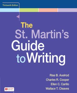 The St. Martin's Guide to Writing 13th Edition