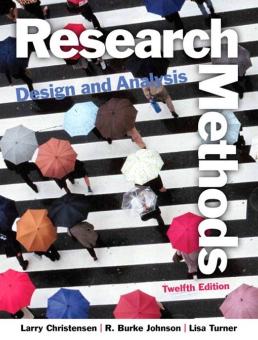 Research Methods Design and Analysis 12th Edition